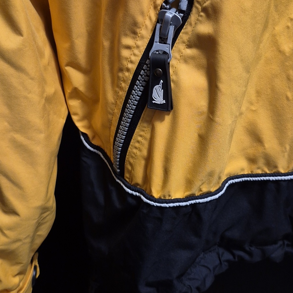 Vtg 90s Nautica Competition Men’s Sz S Sleeve Coat Jacket reversible Stow Hood - Picture 4 of 16